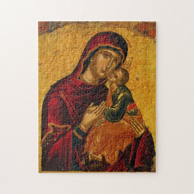 Puzzle Los Theotokos y el ícono del niño Cristo (Vertical)