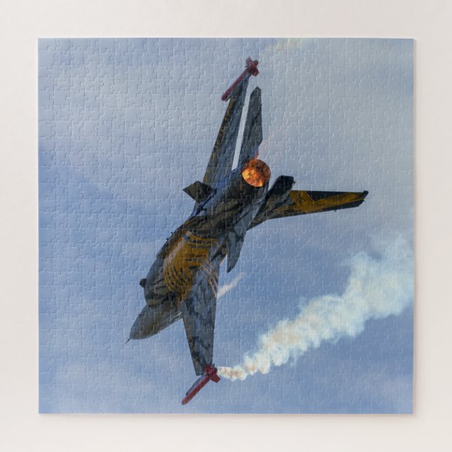Puzzle Los Tigres F-16 Se Turnan Y Se Queman (Vertical)