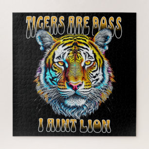 Puzzle Los tigres son jefes, no soy león cita divertida