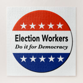 Puzzle Los trabajadores electorales lo hacen por la democ