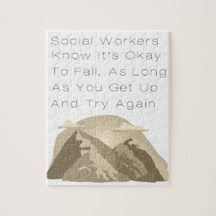Puzzle Los trabajadores sociales conocen una oferta motiv