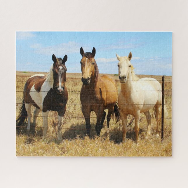 Puzzle Los tres amigos del caballo Amigos (Horizontal)