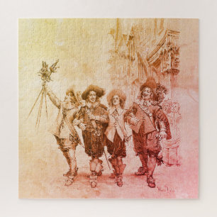 Puzzle Los tres mosqueteros de Alexandre Dumas