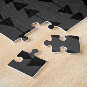 Puzzle Los triángulos colgantes negros modernos y elegant