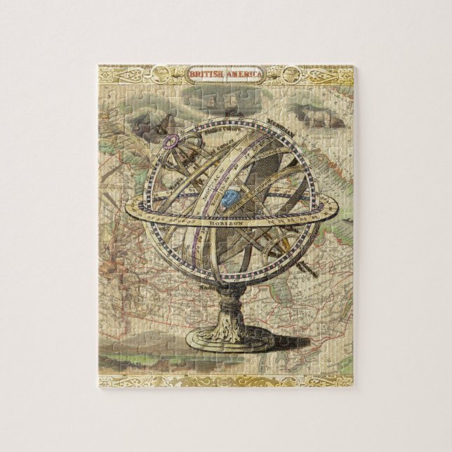 Puzzle Los viejos estadounidenses británicos exploran el  (Vertical)