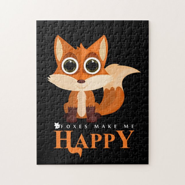 Puzzle Los zorros me hacen feliz (Vertical)