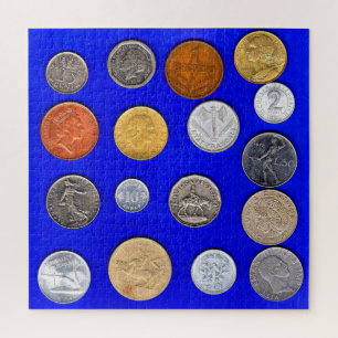 Puzzle lota monedas extranjeras