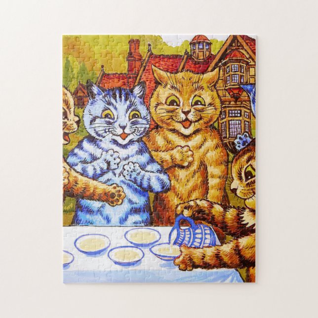 Puzzle Louis Wain Cat Tea Fiesta (Vertical)
