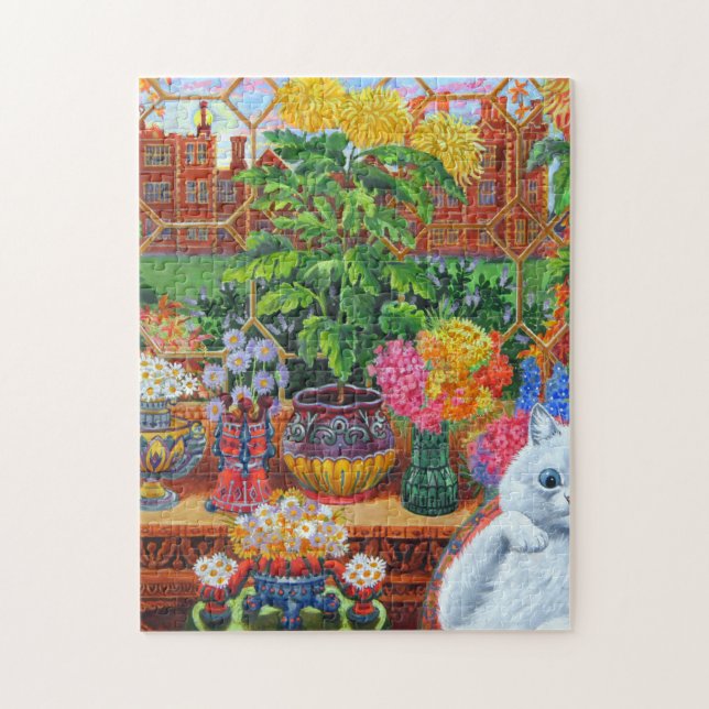 Puzzle Louis Wain Flower Lovers Cat (Vertical)