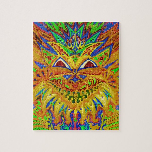 Puzzle Louis Wain - gato azul de Paisley (Vertical)
