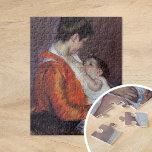 Puzzle Louise Enfermería a su hijo | Mary Cassatt<br><div class="desc">Louise Enfermería a su hijo (1898) por la artista impresionista estadounidense Mary Cassatt. El dibujo en tonos pastel representa un retrato de una madre que enfermería a su hijo pequeño,  tema común en la obra de Cassatt. Utilice las herramientas de diseño para agregar texto personalizado o personalizar la imagen.</div>