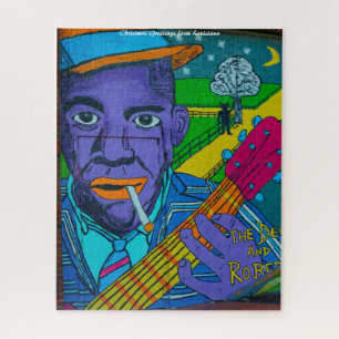 Puzzle Louisiana Street Art.Christmas Greetings