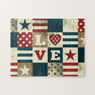 Puzzle Love America Patriotic