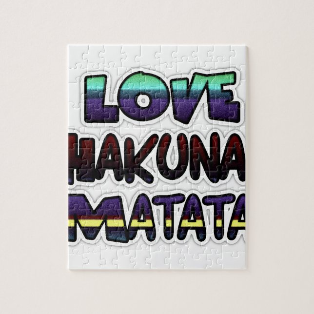 Puzzle Love Hakuna Matata Gifts (Vertical)