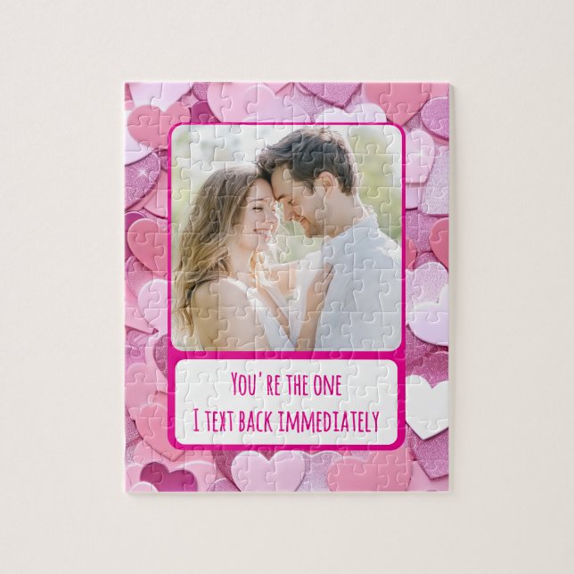 Puzzle Love Heart Confetti I Text Back (Vertical)
