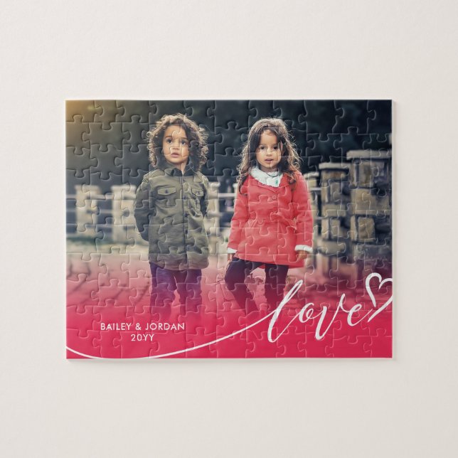 Puzzle Love Script Valentine's Day Photo (Horizontal)