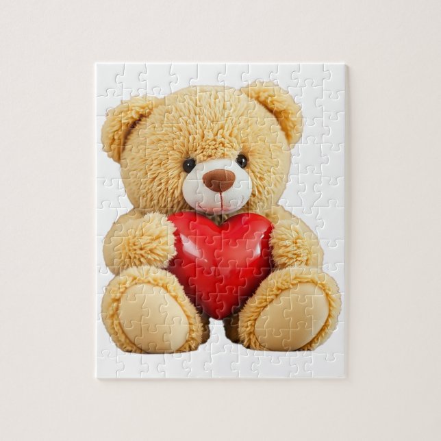 Puzzle Love Teddy (Vertical)