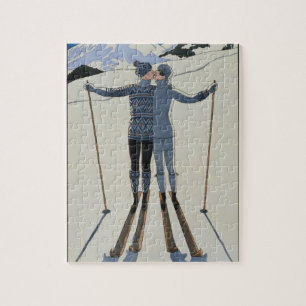 Puzzle <Lovers in the Snow> por Jorte Barbier