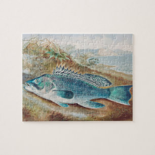 Puzzle Lubina por S.A. Kilbourne, Pescado Antiguo