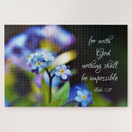 Puzzle Lucas 1:37 Porque con Dios nada será imposible