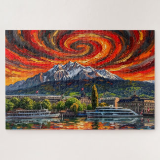 Puzzle Lucerna Alpina: Edición de Galería Solar Vortex