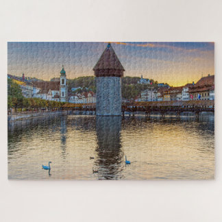 Puzzle Lucerna, Suiza en Dusk