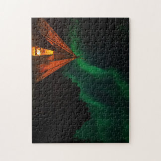 Puzzle Luces boreales/Aurora borealis en Noruega