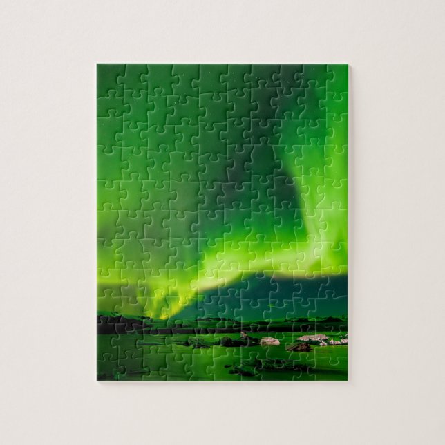 Puzzle Luces boreales de Islandia (Vertical)