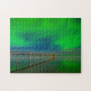 Puzzle Luces boreales   Lago Winnipeg Canadá, Manitoba