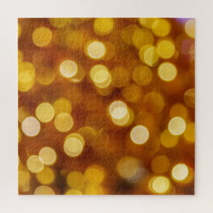 Puzzle Luces de bokeh coloridas, fondo de Navidades.