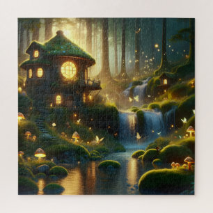 Puzzle Luces de hadas encantadas y sueños de cascada