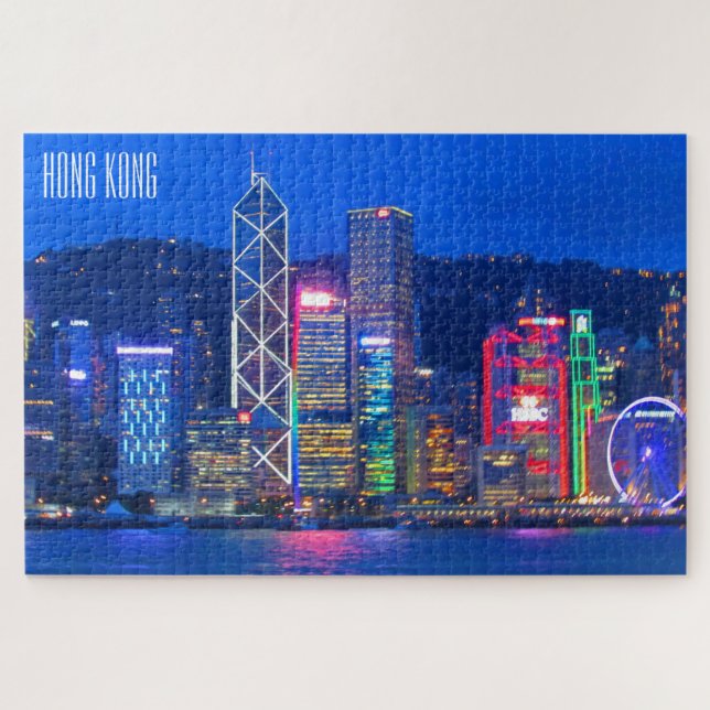 Puzzle luces de perfil en hong kong (Horizontal)