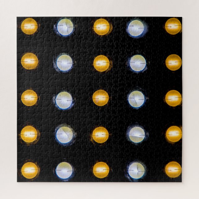 Puzzle Luces LED, cerrar fondo abstracto. (Vertical)