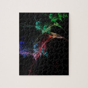 Puzzle Luces mágicas de arte abstracto