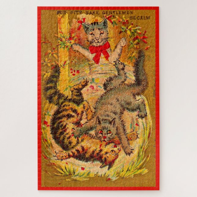 Puzzle lucha de gatos (Vertical)