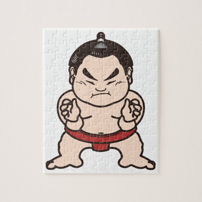 Puzzle Lucha japonesa de Japón del dibujo animado del (Vertical)