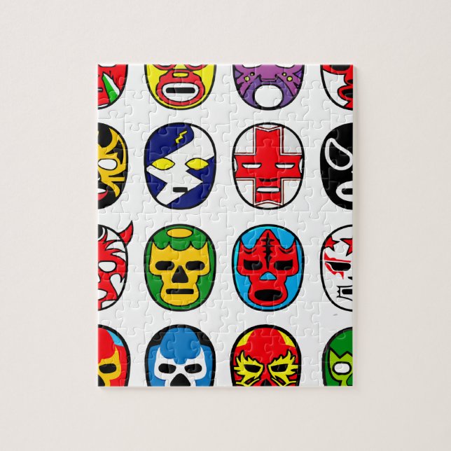 Puzzle Lucha mexicana del luchador de la máscara de Lucha (Vertical)