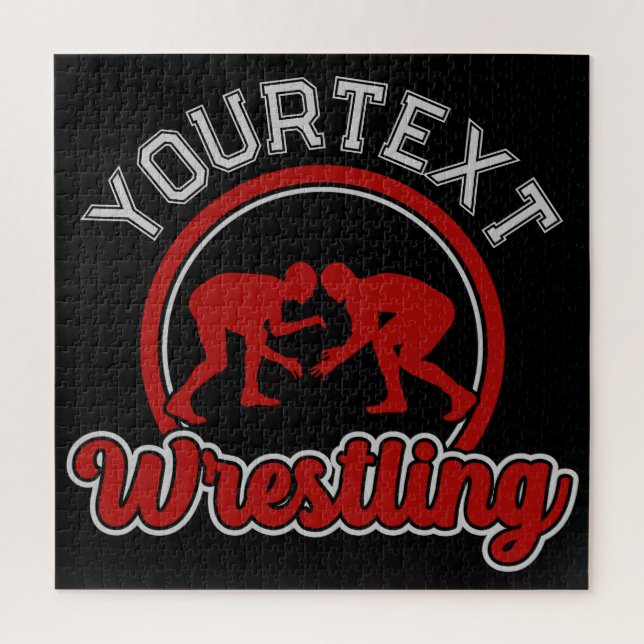 Puzzle Luchador ADD NAME Campeón de Grapple Equipo Jugado (Vertical)