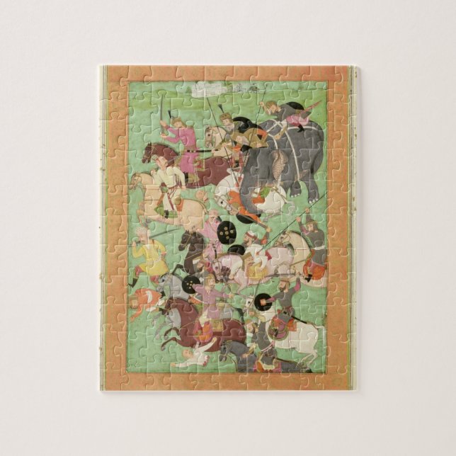 Puzzle Luche entre las fuerzas de Irán y Turan, illus (Vertical)