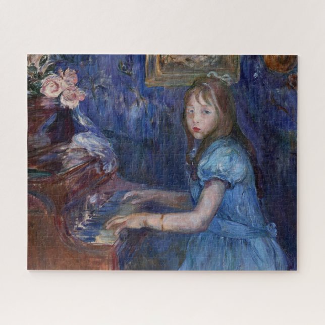 Puzzle Lucie Leon tocando el piano (de Berthe Morisot) (Horizontal)