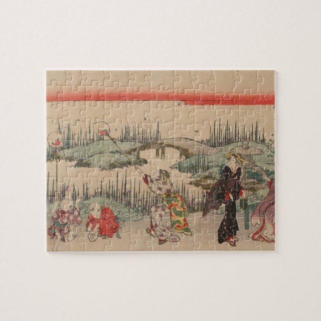 Puzzle Luciérnagas de cogida (grabar en madera del color) (Horizontal)