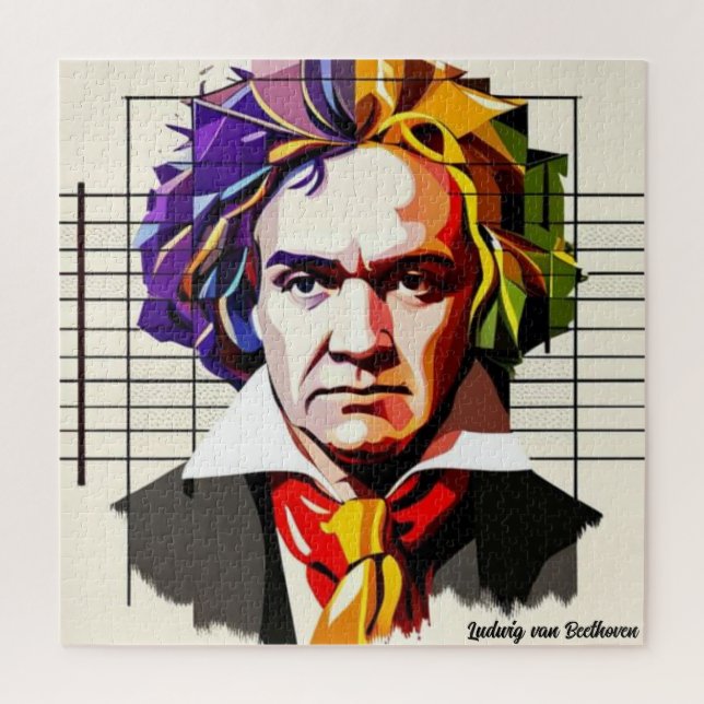Puzzle Ludwig van Beethoven Vibrant Único (Vertical)