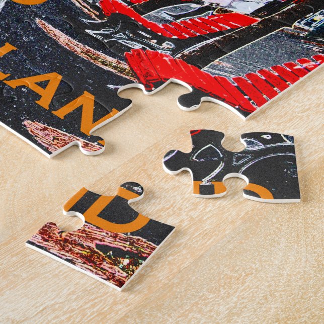 Puzzle Lugano raro Suiza (Lado)