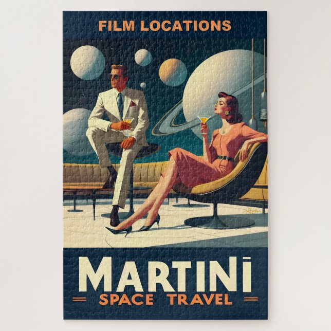 Puzzle Lugares de películas de Martini Space Travel Poste (Vertical)