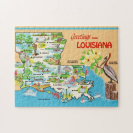 Puzzle Luisiana de color vintage