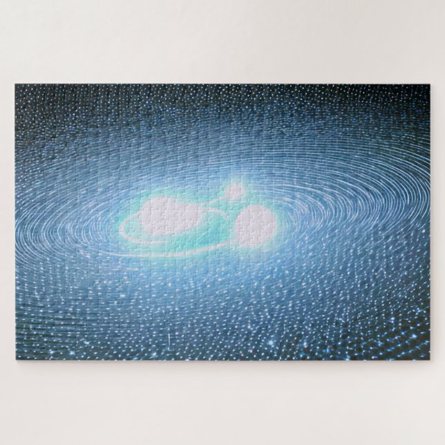 Puzzle Luminosas estrellas de luz blanca en el cielo (Horizontal)