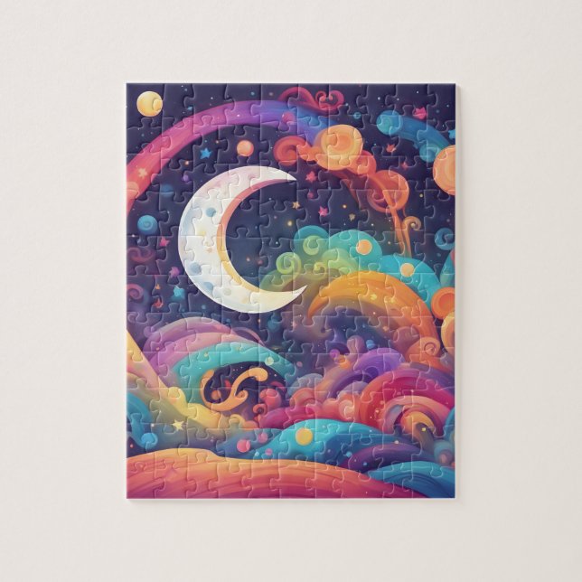 Puzzle Luna Colorida (Vertical)