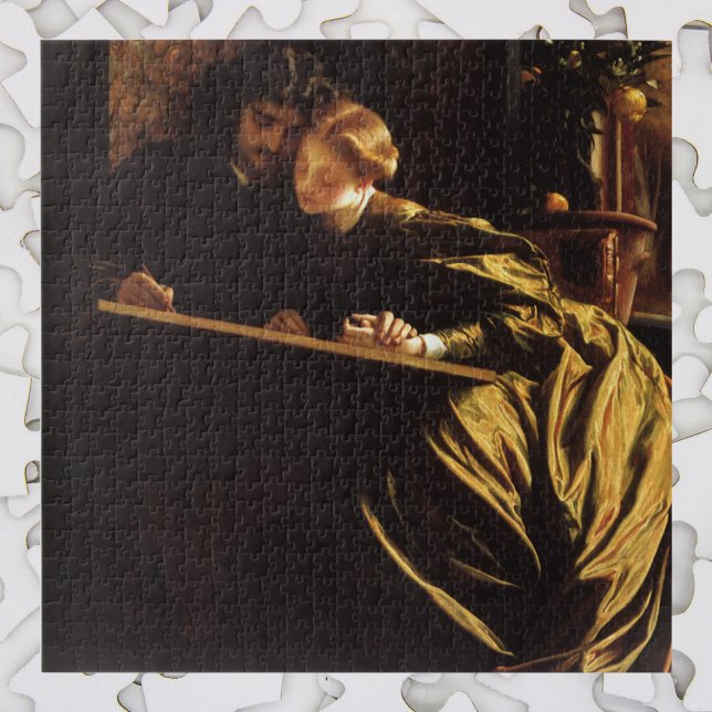 Puzzle Luna de miel del pintor por Lord Frederic Leighton (Subido por el creador)