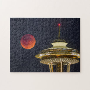 Puzzle Luna de sangre   Aguja Espacial de Seattle