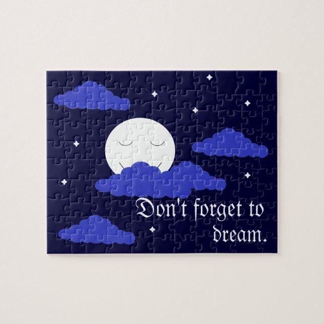 Puzzle Luna Llena a las Medianoche y Estrellas: (Horizontal)